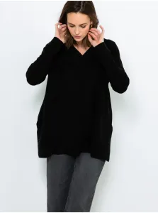 Čierny sveter s prímesou vlny CAMAIEU #5609812