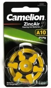 CAMELION ZincAir A10 batérie do načúvacích prístrojov, žltá 6ks