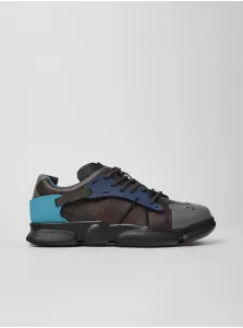 Blue and Black Women's Sneakers with Leather Detailing Camper Twins - Women's #8414853