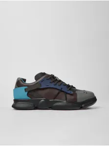 Blue and Black Women's Sneakers with Leather Detailing Camper Twins - Women's #8414854