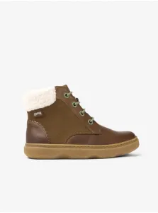 Brown Girls' Winter Leather Ankle Boots Camper Kido - Girls #8414613