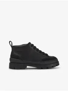 Čierne dievčenské kožené topánky Camper Brutus #697095