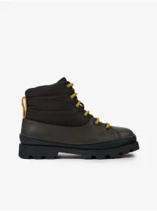 Dark grey kids ankle leather boots Camper Brutus - Boys #593163