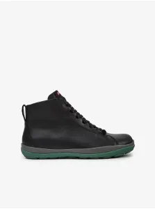 Black Men's Ankle Leather Winter Boots Camper - Men #617207
