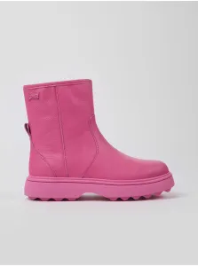 Pink Girls' Ankle Leather Shoes Camper Jenna - Girls