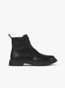 Čierne pánske členkové kožené topánky Camper Noray #4300288