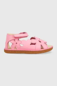 Detské kožené sandále Camper ružová farba #8612855