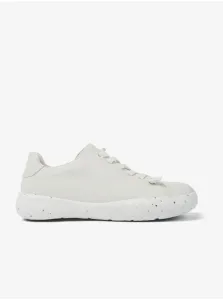 White Men's Leather Camper Peu Stadium Sneakers - Men's #8414848