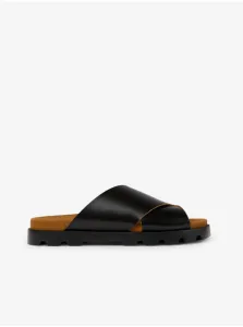 Kožené šľapky Camper Brutus Sandal pánske, čierna farba #207096