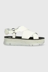 Kožené sandále Camper Oruga Up dámske, biela farba, na platforme, K201399.002 #7522590