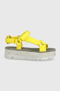 Sandále Camper Oruga Up dámske, žltá farba, na platforme #6564915