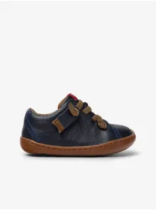 Dark blue kids leather shoes Camper - unisex #693220
