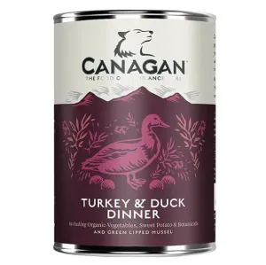 CANAGAN Turkey & duck dinner konzerva pre psov 400 g