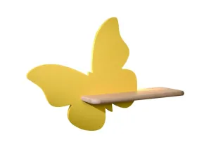 Candellux Nástenné svietidlo policové 5W, žltý motýľ 21-84873