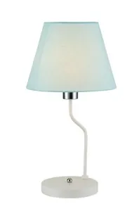 Candellux Modrá stolová lampa York Ledea pre žiarovku 1x E14 50501099