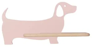 Detská nástenná lampička DOG LED Ružová