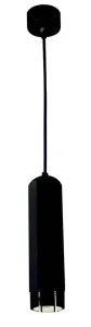 Závesná lampa TUBA 1xGU10 Candellux Čierna #7254474
