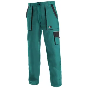 Canis (CXS) Dámske pracovné nohavice CXS LUXY ELENA - Zelená / čierna | 38