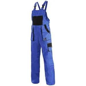 Canis (CXS) Dámske pracovné nohavice s náprsenkou CXS LUXY SABINA - Modrá / čierna | 38