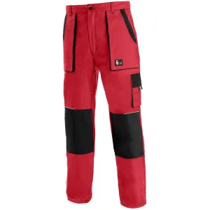 Canis (CXS) Pracovné nohavice CXS LUXY JOSEF - Červená / čierna | 56