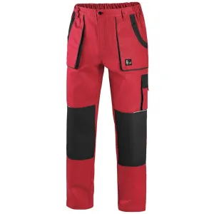Canis (CXS) Pracovné nohavice CXS LUXY JOSEF - Červená / čierna | 58