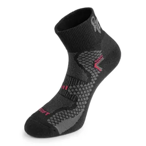 Canis (CXS) Funkčné ponožky SOFT - Čierna / červená | 42