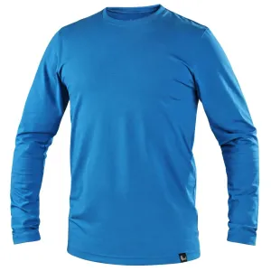 Canis (CXS) Pánske tričko s dlhým rukávom CXS SIMON - Azúrovo modrá | M