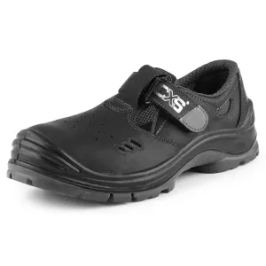 Bezpečnostné sandále CXS Safety Steel Iron S1 - veľkosť: 45, farba: čierna