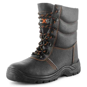 Zimná bezpečnostná poloholeňová obuv CXS Stone Topaz Winter S3 SRC - veľkosť: 47, farba: čierna/oranžová