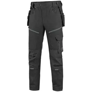 Pánske pracovné nohavice CXS Leonis - veľkosť: 64, farba: čierna/sivá