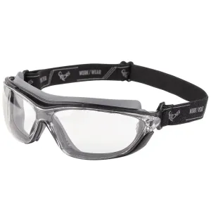 Uzavreté hybridné ochranné okuliare CXS Opsis Fors - veľkosť: U23, farba: číra