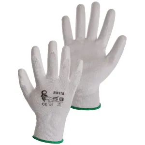 Canis (CXS) Polomáčané rukavice BRITA - Biela | 10