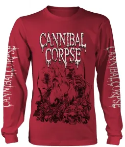 Cannibal Corpse Tričko Pile Of Skulls 2018 Red 2XL