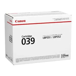 Canon originál toner CRG 039, black, 11000str., 0287C001, Canon imageCLASS LBP351dn,352dn,i-SENSYS LBP351x,352x, O, čierna