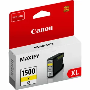 Canon originální ink PGI 1500XL, yellow, blistr, 12ml, 9195B004, high capacity, Canon MAXIFY MB2050, MB2350
