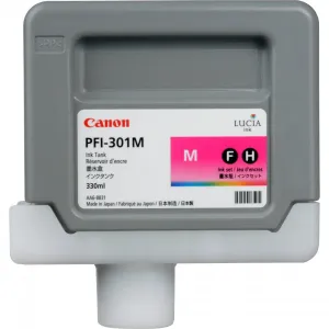 Canon PFI-301M, 1488B001 purpurová (magenta) originálna cartridge