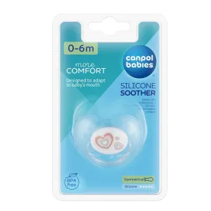 Canpol babies Newborn Baby More Comfort Silicone Soother Hearts 0-6m 1 ks cumlík pre deti