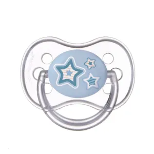 CANPOL BABIES - Cumlík silikónový symetrický 18m+ Newborn Baby - modrá