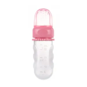 Canpol babies Dishes & Cutlery kŕmiaca sieťka 6m+ Silicone Pink 1 ks #135231