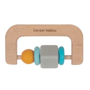 Canpol babies Wood & Silicone Teether 1 ks hračka pre deti