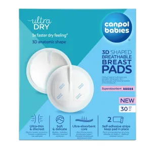 Canpol babies Ultra Dry Breathable Disposable Breast Pads 30 ks vložky do podprsenky pre ženy