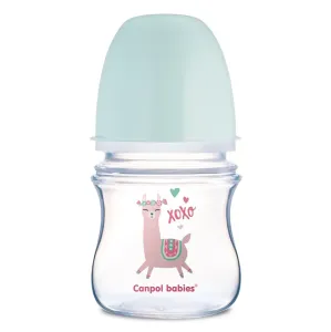 Canpol babies Exotic Animals Easy Start Anti-Colic Bottle Green 0m+ 120 ml dojčenská fľaša pre deti