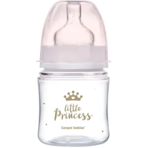 Canpol babies Royal Baby Easy Start Anti-Colic Bottle Little Princess 0m+ 120 ml dojčenská fľaša pre deti