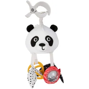 CANPOL BABIES BabiesBoo senzorická závesná cestovná hračka panda s klipom