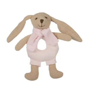 Canpol babies Zajačik Bunny s hrkálkou ružový