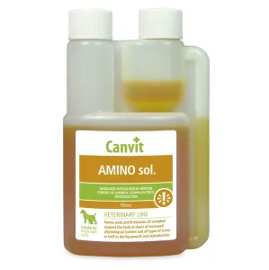 Canvit AMINO zmes vitamínov, aminokyselín a glukózy v roztoku pre psy a mačky 250ml
