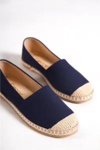 Capone Outfitters Capone Linen Womens Navy Blue Espadrilles