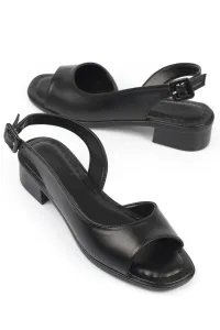 Capone Outfitters Capone Open Front Black Women's Heeled Shoes