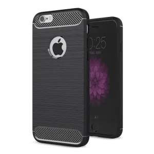 Puzdro Carbon Lux TPU iPhone 5/5s/SE - čierne #2697794