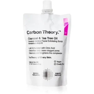 Carbon Theory Pleťový peeling Charcoal & Tea Tree Oil Breakout Control (Facial Exfoliating Scrub) 125 ml